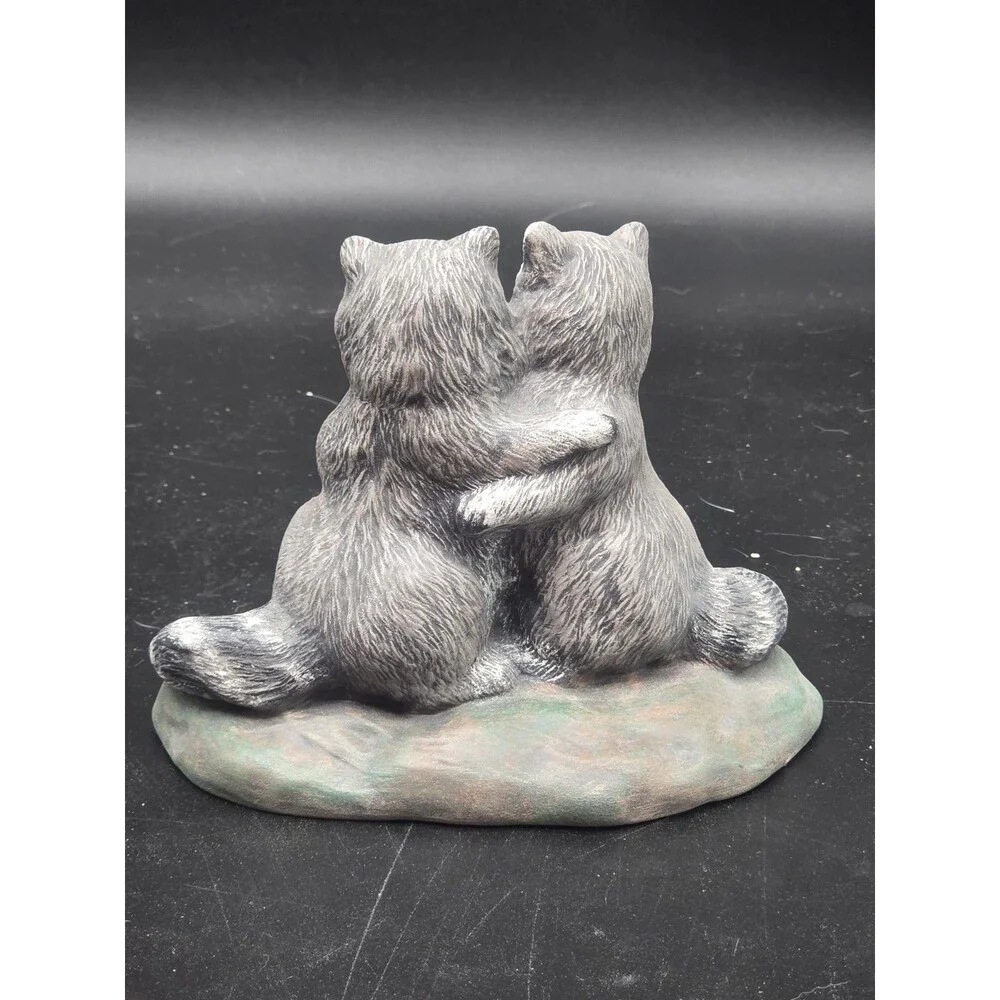 Penrose Cute Raccoons With Christmas Tree Figurine